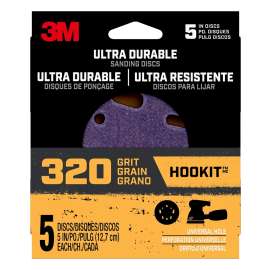 3M 27255 Power Sanding Disc, 5 in Dia, 320 Grit