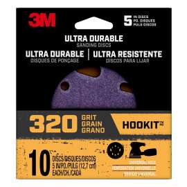 3M 27261 Power Sanding Disc, 5 in Dia, 320 Grit