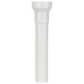 INSTA-PLUMB 42-8QLK Pipe Extension Tube, 1-1/4 in, 8 in L, Female, Plastic, White