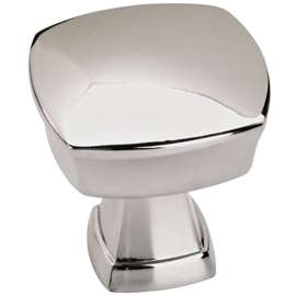 Amerock Allison Series BP1128726 Cabinet Knob, 1-1/4 in Projection, Zinc, Polished Chrome