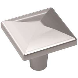 Amerock Extensity Series BP2937026 Cabinet Knob, 1-1/16 in Projection, Zinc, Polished Chrome