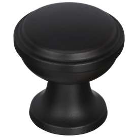 Amerock Westerly Series BP53718BBR Cabinet Knob, 1-3/16 in Projection, Zinc, Black Bronze