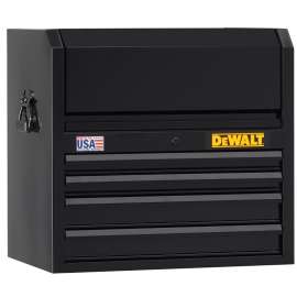 DeWALT DWST22644 Tool Chest, 7206 cu-in, 26 in OAW, 24-1/2 in OAH, 18 in OAD, Steel, Black, 4-Drawer