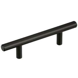 Amerock Bar Pulls Series BP40515BBR Cabinet Pull, 5-3/8 in L Handle, 1/2 in H Handle, 1-3/8 in Projection, Carbon Steel