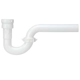 INSTA-PLUMB 200QLK P-Trap, 1-1/4 in, Push, Plastic, White