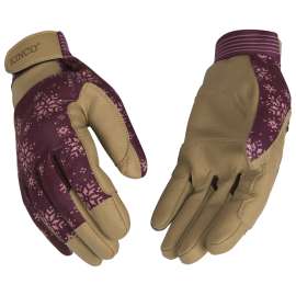 KincoPro 2002HKWM Breathable, Washable Gloves, Women's, M, Wing Thumb, Hook and Loop Pull-Strap Cuff, Synthetic Leather