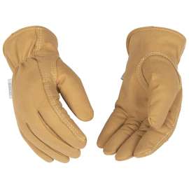 Kinco 254HKW-M Driver Gloves, Women's, M, Keystone Thumb, Easy-On Cuff, Synthetic Leather, Tan