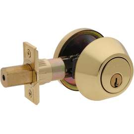 Taymor Professional Series 34-FV416 Deadbolt, Different Key, Polished Brass, 2-3/8, 2-3/4 in Backset, WR5 Keyway