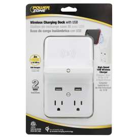 TAP 2-OUT 2 USB WIRELESS CHRGE