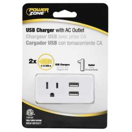 TAP 1-OUT 2 USB 2.1AMP