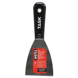 Task T37842 Flexible Putty Knife, 3 in W Blade, HCS Blade, Nylon Handle