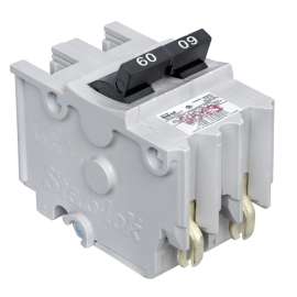 Square D Stab-lok NA260CP Circuit Breaker, Mini, Type NA, 60 A, 2 -Pole, 120/240 V, Plug Mounting, White