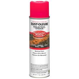 Industrial Choice M1400 System 331780 Construction Marking Paint, Fluorescent Pink, 17 oz, Aerosol Can