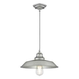 Westinghouse Iron Hill Series 6354600 Pendant Light, 120 V, 1-Lamp, Incandescent, LED Lamp, Steel Fixture