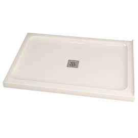 Maax 106011-000-001-00 Shower Base, 48 in W, 32 in H, Acrylic, White