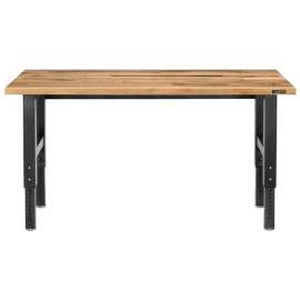 GLADIATOR GAWB06HWEG Workbench, 72 in OAW, 29 to 42 in OAH, 25 in OAD, 3000 lb Capacity, Granite/Hardwood Tabletop