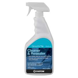 CUSTOM TileLab TLOSRAQT-3 Cleaner and Resealer, 1 qt Spray Bottle, Fresh Citrus