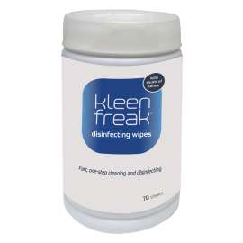 WAXMAN kleen freak 3050100 Hand Disinfecting Wipes, 5.51 in L, 7.87 in W, Unscented