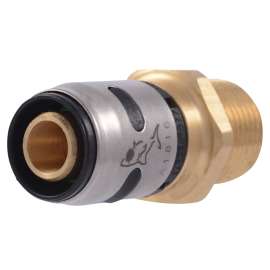 SharkBite EvoPEX K120A Adapter, 1/2 in, Push-Fit x MPT, 160 psi Pressure