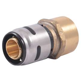 SharkBite EvoPEX K088A Adapter, 3/4 in, Push-Fit x FNPT, Brass, 160 psi Pressure