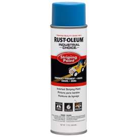 RUST-OLEUM INDUSTRIAL CHOICE S1600 System 263446 Inverted Striping Paint, Dark Blue, 18 oz, Aerosol Can