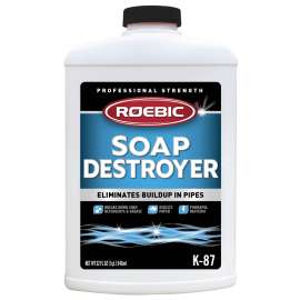 ROEBIC K-87 Septic Tank Cleaner, Liquid, Straw, Mild Earthy, 1 qt Bottle