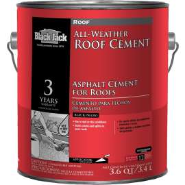 Gardner WET-R-DRI Series 0371-GA Roof Patch, Black, Liquid, 1 gal