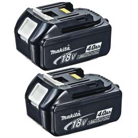 Makita BL1840B-2 Lithium Battery, 18 V Battery, 4 Ah, 40 min Charging