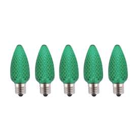 Hometown Holidays 24995 Bulb, Intermediate Lamp Base, LED Lamp, Crystal Green Light