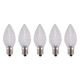 Hometown Holidays 24771 Bulb, Candelabra Lamp Base, LED Lamp, Crystal Cool White Light