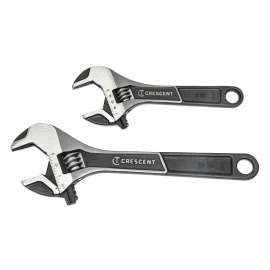 Crescent ATWJ2610VS Wrench Set, 2-Piece, Alloy Steel, Black Phosphate