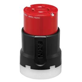 Arrow Hart AHCL1620C Ultra-Grip Locking Connector, 3 -Pole, 20 A, 480 VAC, NEMA: NEMA L16-20, Black/Red