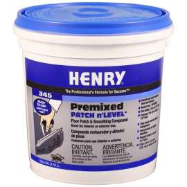 HENRY 345 Patch n' Level 12064 Premixed Floor Patch and Smoothing Compound, Off-White, 1 gal Pail