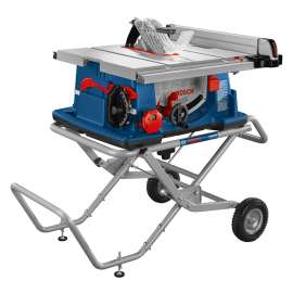 Bosch 4100XC-10 Portable Table Saw, 120 VAC, 15 A, 10 in Dia Blade, 5/8 in Arbor, 30 in Rip Capacity Right