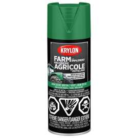 Krylon 1932 Farm and Implement Paint, John Deere Green, 12 oz, Aerosol Can