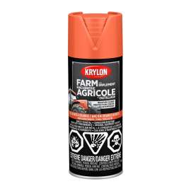 Krylon 1946 Farm and Implement Paint, Old Kubota Orange, 12 oz, Aerosol Can