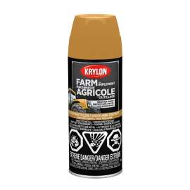 Krylon 1953 Farm and Implement Paint, Old Equipment Cat Yellow, 12 oz, Aerosol Can