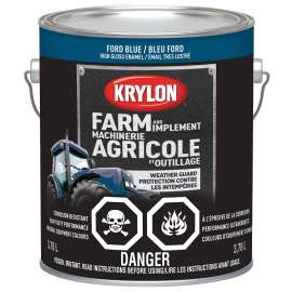 Krylon 1967 Farm and Implement Paint, Ford Blue, 128 oz