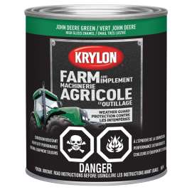 Krylon 2023 Farm and Implement Paint, John Deere Green, 32 oz