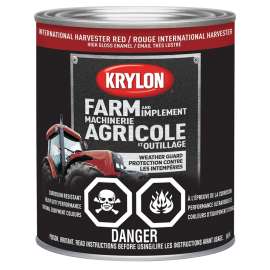 Krylon 2024 Farm and Implement Paint, International Harvester Red, 32 oz