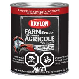 Krylon 2026 Farm and Implement Paint, Massey Ferguson Red, 32 oz
