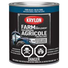Krylon 2027 Farm and Implement Paint, Ford Blue, 32 oz