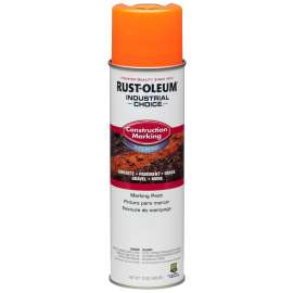 Industrial Choice M1400 System 264697 Construction Marking Paint, Fluorescent Orange, 17 oz, Aerosol Can