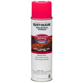Industrial Choice M1400 System 264702 Construction Marking Paint, Fluorescent Pink, 17 oz, Aerosol Can