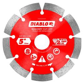 Diablo DMADS0500 Saw Blade, 5 in Dia, Segmented Rim