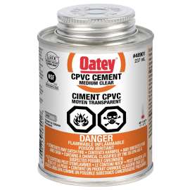 Oatey 48901/31516 Pipe Cement, 236 mL, Liquid, Clear