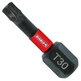 Diablo DT301P25 Screwdriver Insert Bit, #30 Drive, Torx Drive, 1 in L