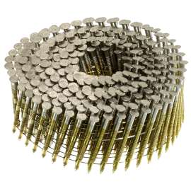 SENCO EL19AGBH Nail, 1-3/4 in L, 304 Stainless Steel, Sencote, Full Round Head, Ring Shank