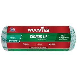 WOOSTER COLORmaxx R185-9 Roller Cover, 3/4 in Thick Nap, Polyamide Fabric Cover, Green