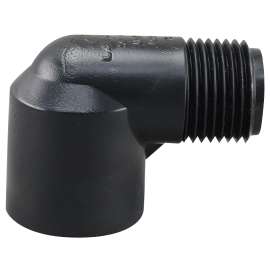 LASCO M412005BC Street Pipe Elbow, 1/2 in, FIP x MIP, 90 deg Angle, PVC, SCH 40 Schedule